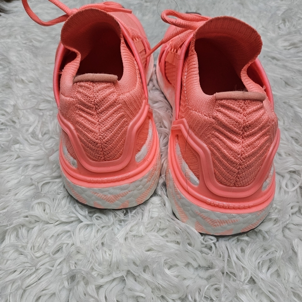 Stella McCartney Adidas Ultraboost 20 Uncaged Coral Running Shoes - Picture 4 of 5